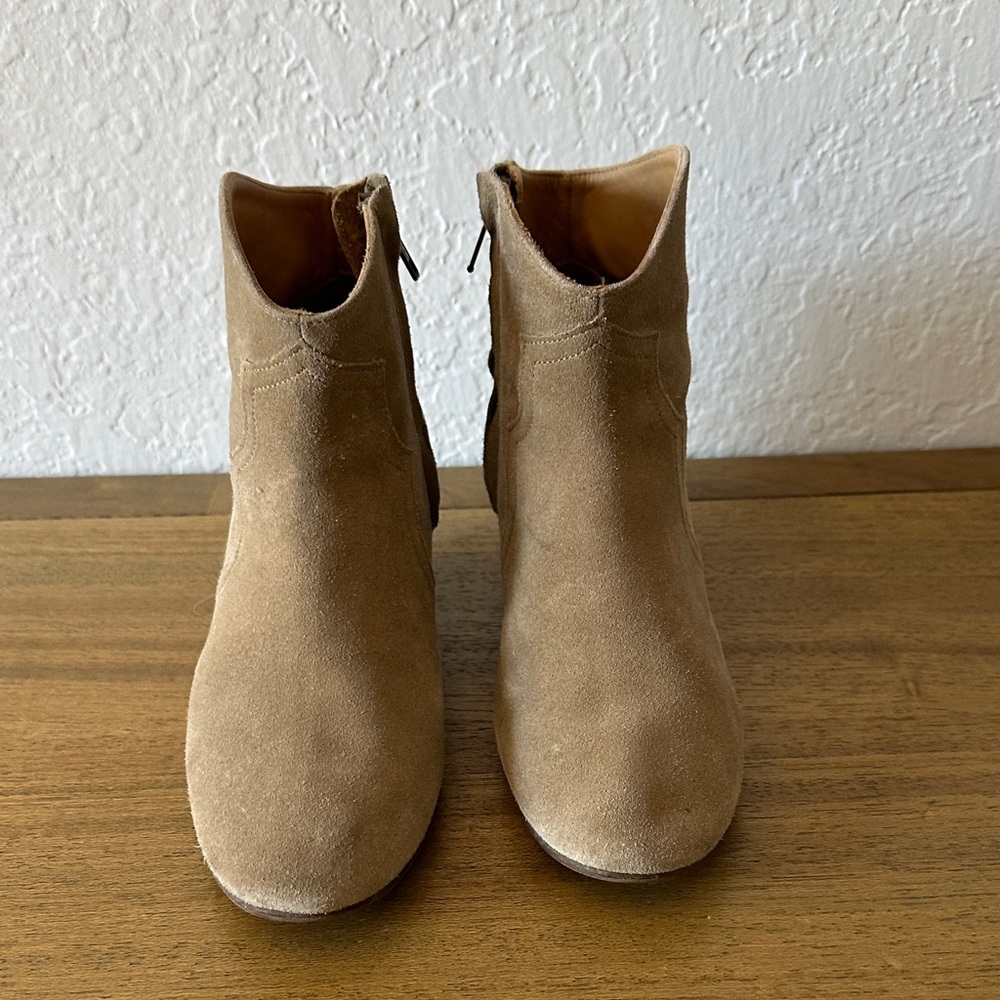 Isabel Marant Tan Suede Ankle Booties - Picture 2 of 11